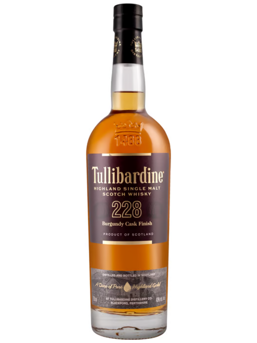 Tullibardine 228 Burgundy Cask Finish Highland Single Malt Whisky 43°